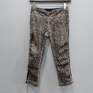 Lululemon Gather & Sprint Crop Ace Spot Grain Black Size 4